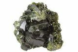 Lustrous Epidote Crystal Cluster - Pakistan #91987-1